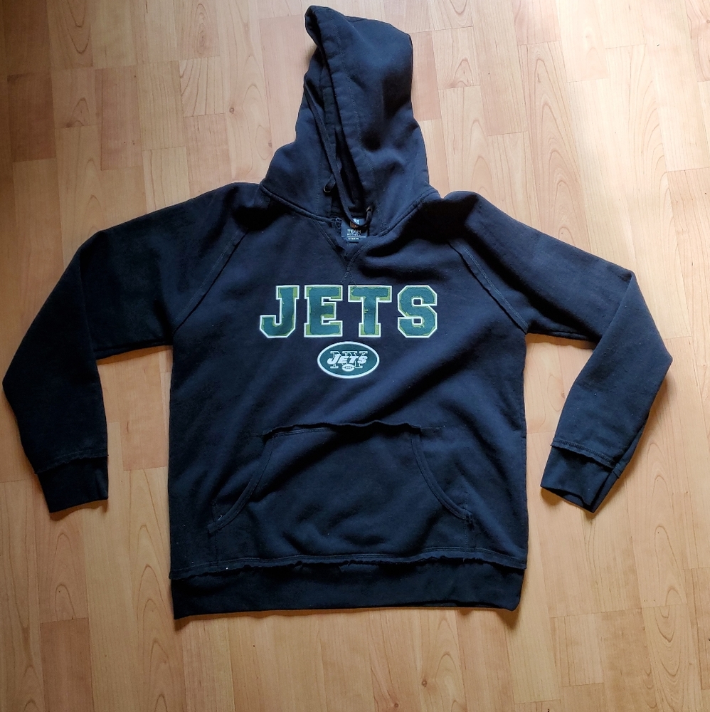 Womens Team Apparel New York Jets Hoodie - Size (Medium) Black